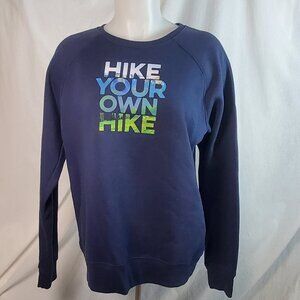Columbia Sportswear "Hike your own Hike" women's sweatshirt blue size M
